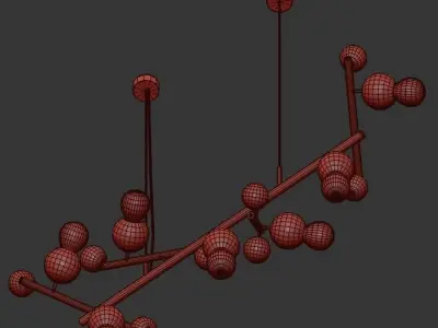 Modern pendant 3D model