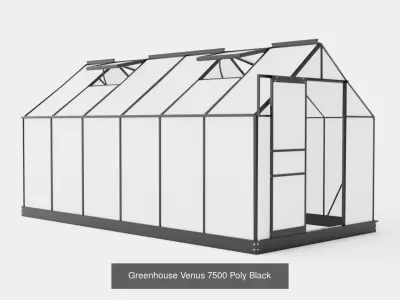 Collection of Greenhouse Venus Poly Black - 4 Models 3D Model Pack
