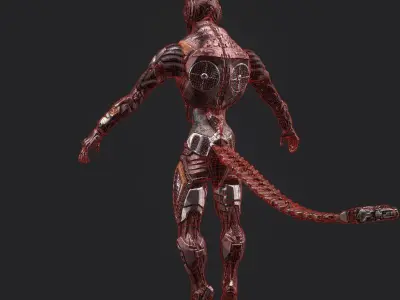 Sci Fi - Robot Character -PBR-Low Poly-Realistic Model Low-poly 3D model