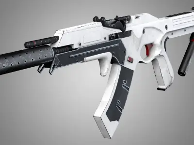 Sci-Fi Rifle 01 3D model