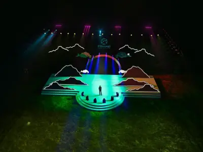 3d stage design for  YEP 2024 - 4 design 3d model Texture