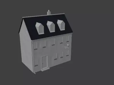 House German style asset 3D model