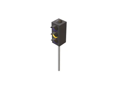 Traffic Light v1 006 Low-poly 3D model