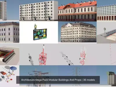 Architecture Mega Pack Modular Buildings And Props