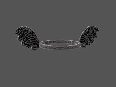 Angel Halo v3 006 Low-poly 3D model