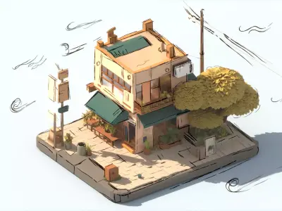 House Low-poly 3D model