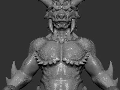 Character figure monster fantasy 3D print model 3D model