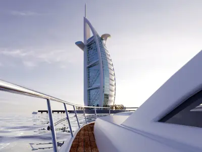 Burj Al Arab - Exterior 3D model