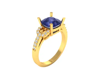 Women Ring  Render 3dm STL OBJ FBX Details 3D print model 38
