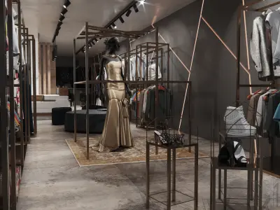 clothes shop 3D model