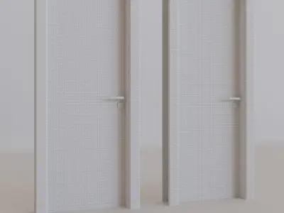 Wood Door 3D model