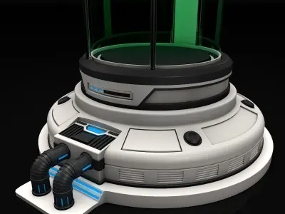 Sci Fi Liquid Container 3D model