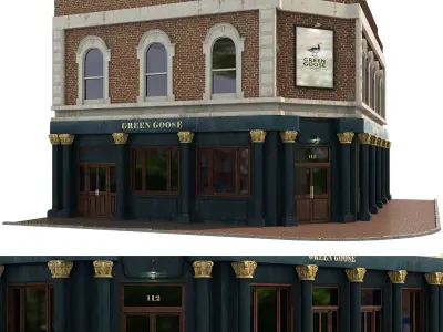 Building06-Green Goose 3D model