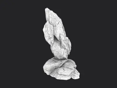 Rock 5-2 Low-poly 3D model