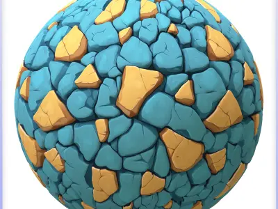 Stylized Stone Floor Seamless Texture Texture 12