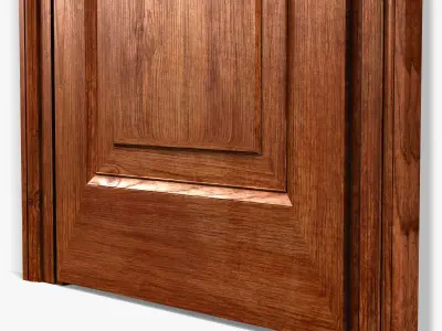 Door0048 wooden door 3D model