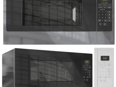 GE Microwave Set 01 3D model
