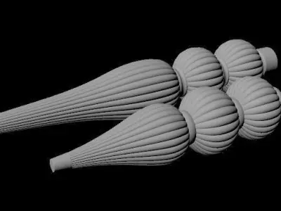 2 leg High quality 3d models for processing on a cnc machine 3D model