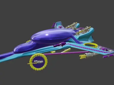 Spaceship hovercraft 3D model