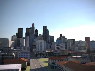 City 38 Low-poly 3D model