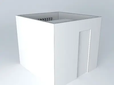 joorkut cube with window Free 3D model