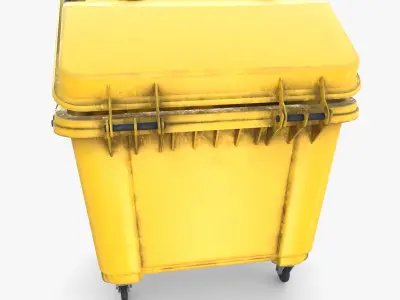Dumpster v3 weathered 3D model