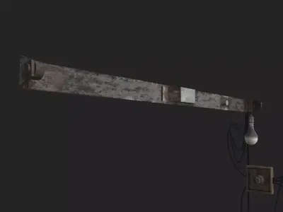 Bulb Light Tube Light Free low-poly 3D model