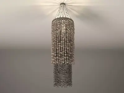 Beaded clay pendant 3D model