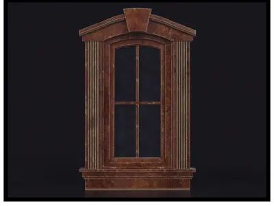 Medieval Window Low-poly 3D model