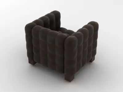 Joseph Hoffman Cubis Armchair 3D model