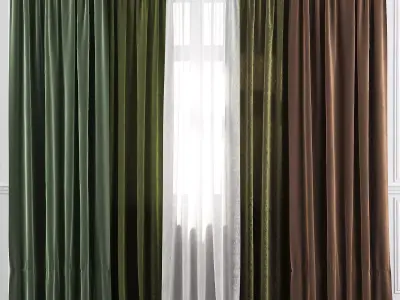 Curtain Set 25 3D model