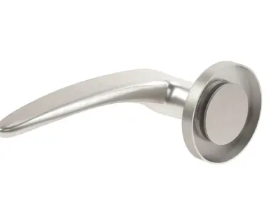 Eurospec Tirolo Satin Stainless Steel Solid Door Handle 3D model