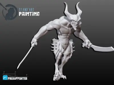 Troops of the Blood God Army 3D model