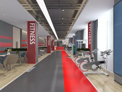 Fitness Gym  3D model