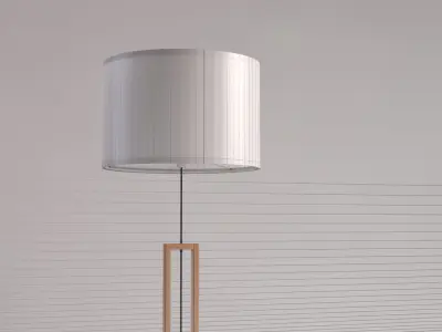 FLOOR LAMP---Plastic lampshade 3D model