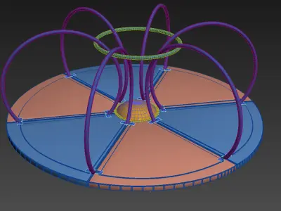 Playground Roundabout 3D model