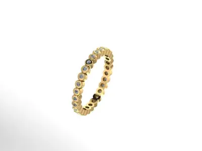 Ring - Gold - Silver 3D print model