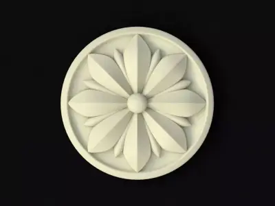 rosette flower 3D model 15
