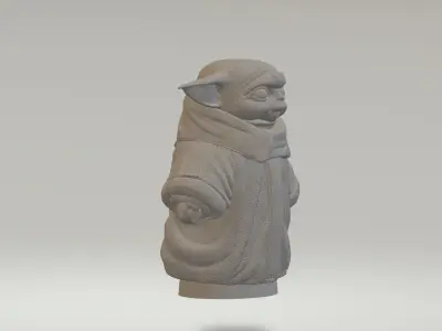 statue Grogu 3D print model