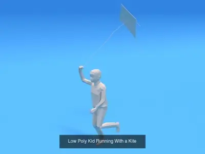 Low Poly Kids Collection Vol 2 3D Model Pack