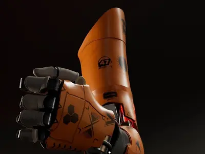 Sci-fi model Low-poly 3D model