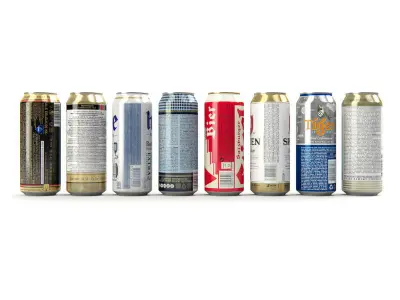 Beer in aluminum cans Vol 1 3D model
