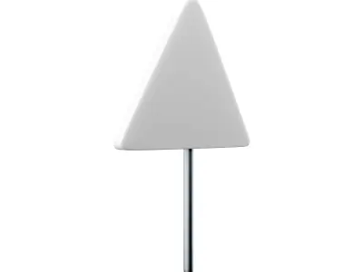 3d a street hazard sign 3D model