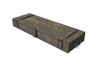 Game Ready Gun Crate Low-poly 3D model