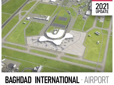 Baghdad Airport Low-poly 3D model