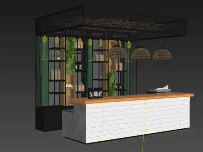 Coffee bar 3D model
