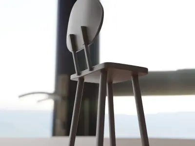 WOOD CHAIR Free 3D print model