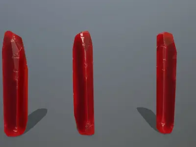 Crystal Set of crystals Low-poly 3D model