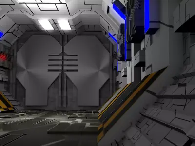 Sci Fi Corridor  3D model