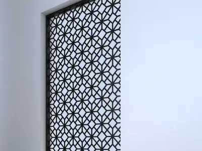 3d screen lattice pattern for window Low-poly 3D model